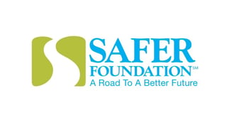 SAFER Foundation logo with green stylized letter S and tagline A Road To A Better Future